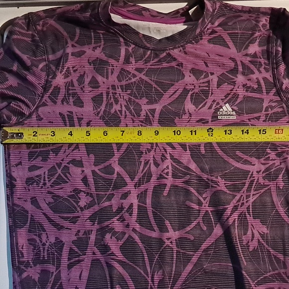 Women's ADIDAS CLIMALITE TECH FIT Fleece-Lined Activewear Top, Size M - Picture 4 of 4